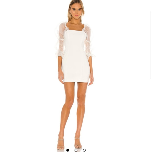 Amanda Uprichard- Tia Dress in Ivory Woman’s size L - Picture 1 of 11